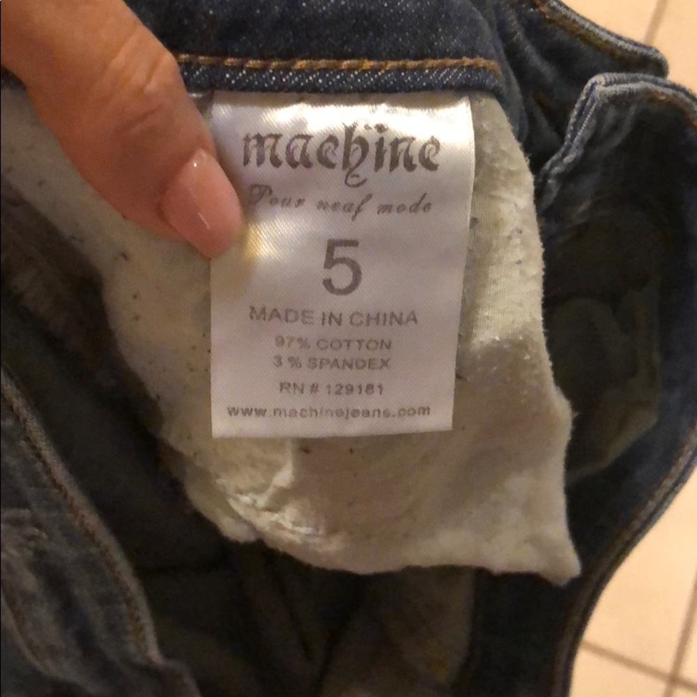 Machine Jeans Ripped Sz 5 - Picture 4 of 6